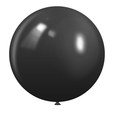 5 Pc Matte Black Latex Helium, Air or Water Balloons 36" - YauSpark