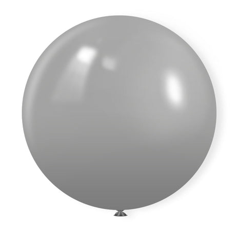 5 Pc Matte Gray Latex Helium, Air or Water Balloons 36" - YauSpark