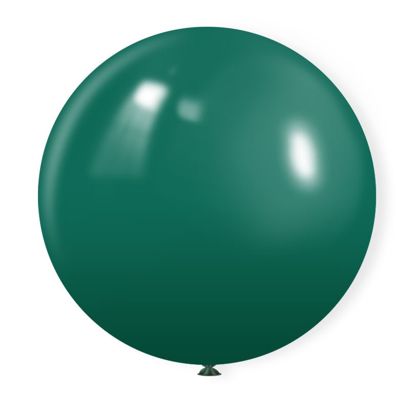5 Pc Matte Hunter Green Latex Helium, Air or Water Balloons 36" - YauSpark