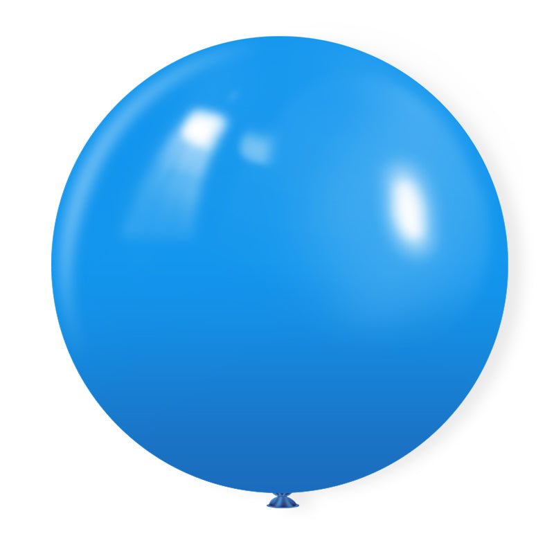 5 Pc Matte Mid Blue Latex Helium, Air or Water Balloons 36" - YauSpark