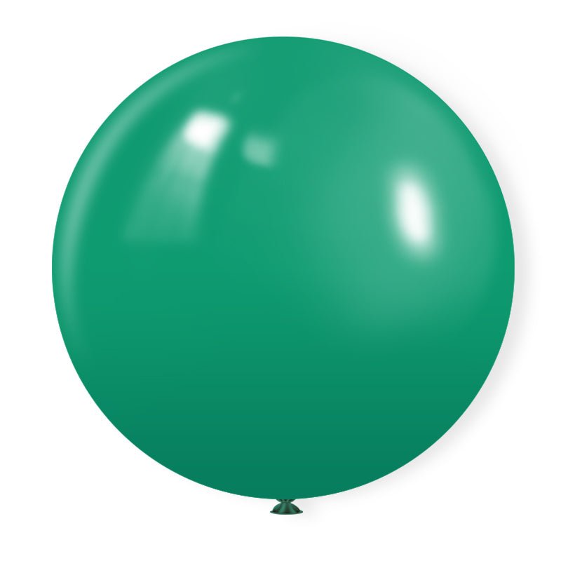 5 Pc Matte Mid Green Latex Helium, Air or Water Balloons 36" - YauSpark