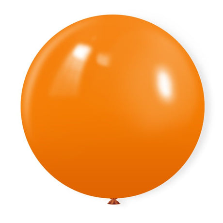 5 Pc Matte Orange Latex Helium, Air or Water Balloons 36" - YauSpark