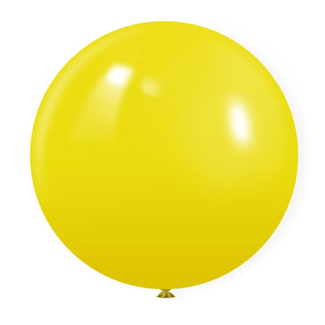 5 Pc Matte Yellow Latex Helium, Air or Water Balloons 36" - YauSpark