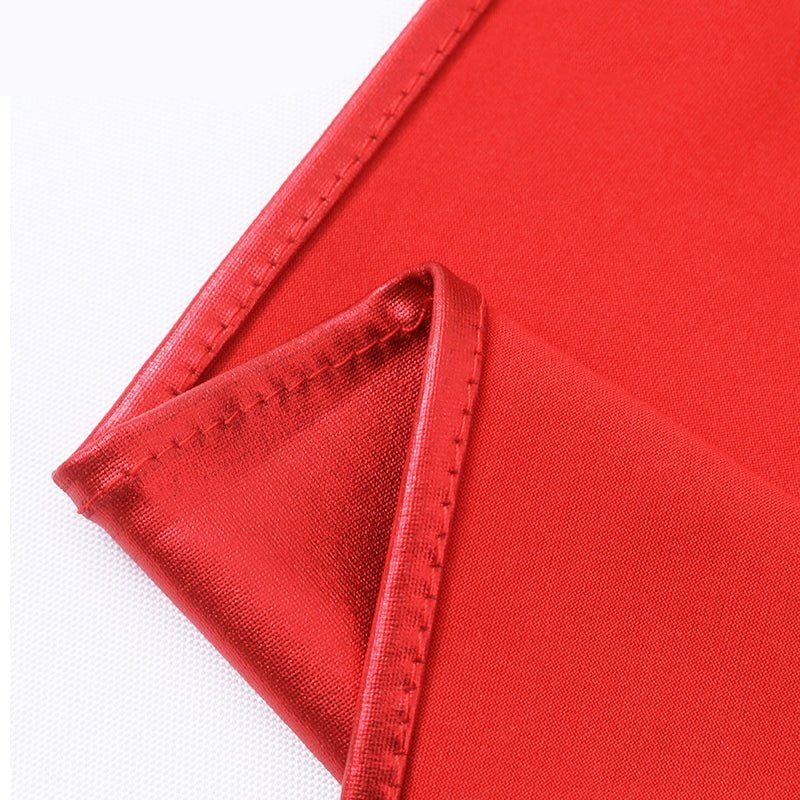 5 Pc Metallic Stretch Chair Sashes Bows 6"x14" Green - YauSpark