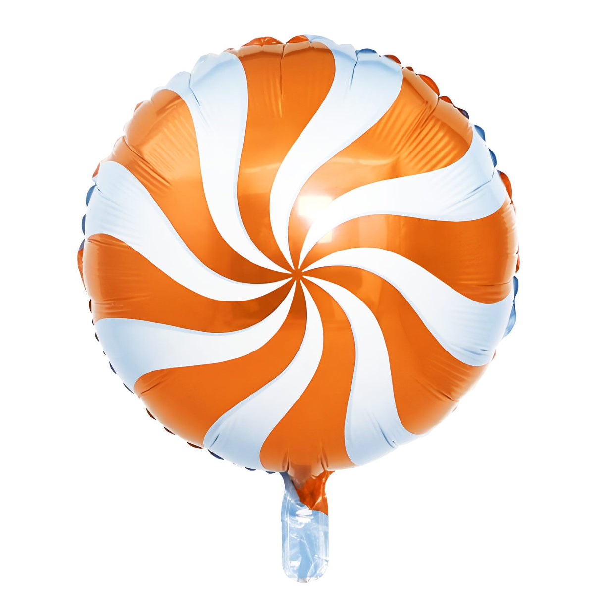 5 Pc Orange Swirl Print Mylar Foil Helium/Air Balloons 18" - YauSpark