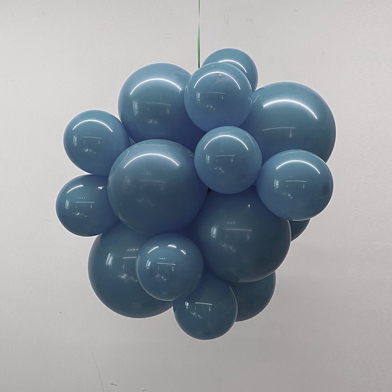 5 Pc Pastel Dusk Blue Latex Helium, Air or Water Balloons 36" - YauSpark