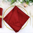 5 Pc Premium Velvet Napkins 18"x18" Red - YauSpark