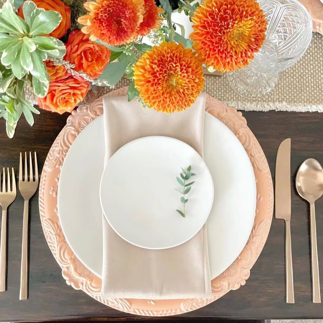 5 Pc Premium Velvet Napkins 18"x18" Red - YauSpark