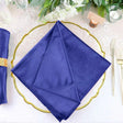 5 Pc Premium Velvet Napkins 18"x18" Royal Blue - YauSpark