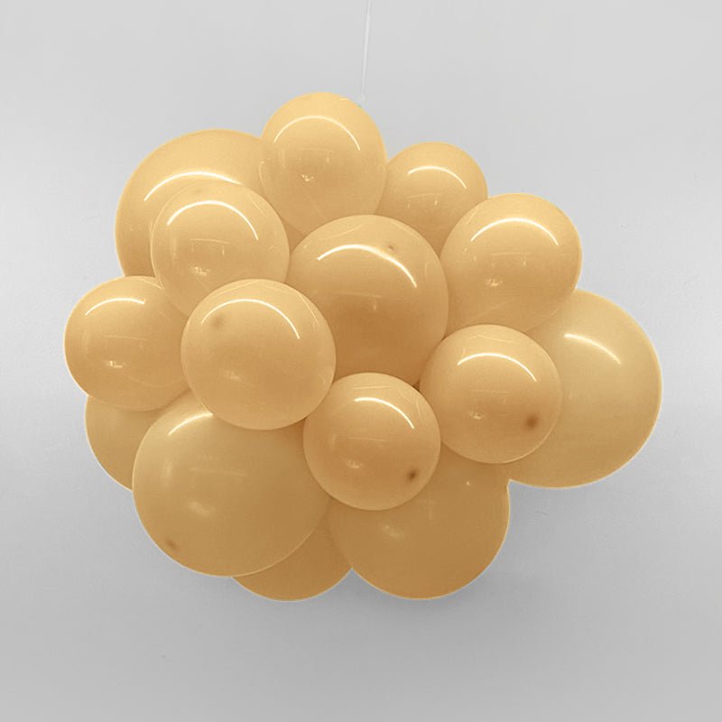 5 Pc Retro Apricot Latex Helium, Air or Water Balloons 36" - YauSpark