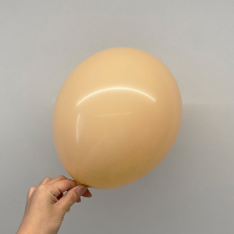 5 Pc Retro Apricot Latex Helium, Air or Water Balloons 36" - YauSpark
