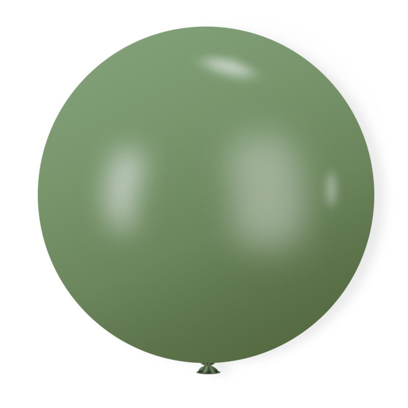 5 Pc Retro Avocado Green Latex Helium, Air or Water Balloons 36" - YauSpark