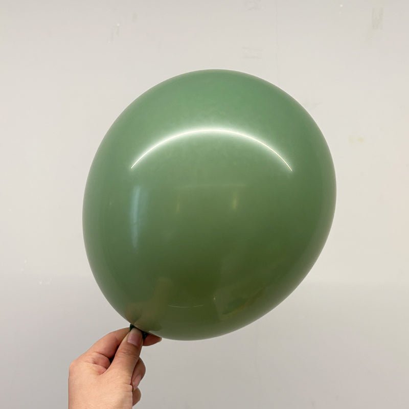 5 Pc Retro Avocado Green Latex Helium, Air or Water Balloons 36" - YauSpark