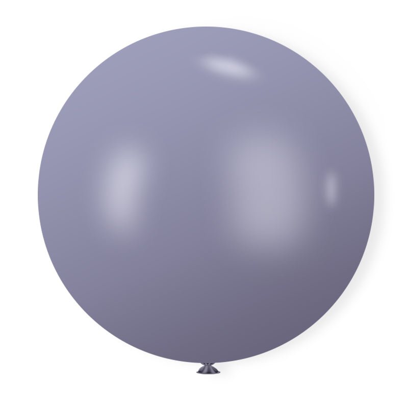 5 Pc Retro Blue Gray Latex Helium, Air or Water Balloons 36" - YauSpark