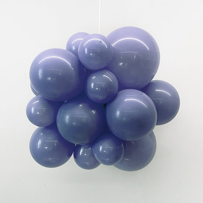 5 Pc Retro Blue Gray Latex Helium, Air or Water Balloons 36" - YauSpark