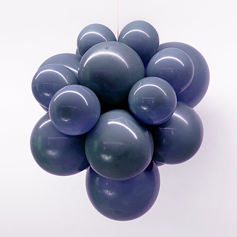 5 Pc Retro Blue Haze Latex Helium, Air or Water Balloons 36" - YauSpark