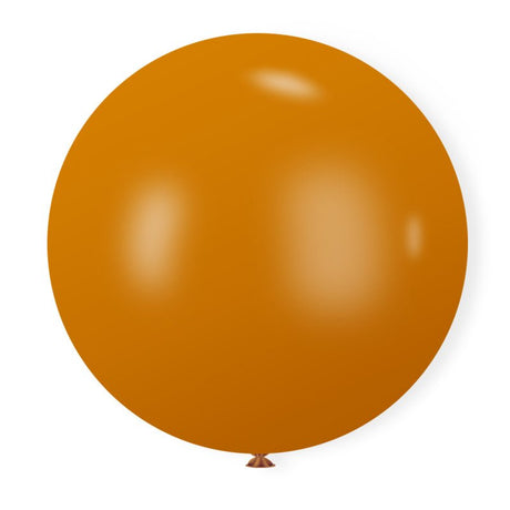 5 Pc Retro Caramel Orange Latex Helium, Air or Water Balloons 36" - YauSpark