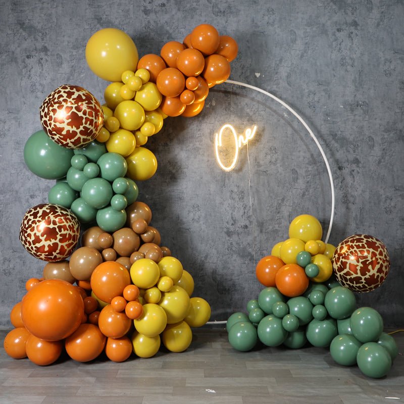 5 Pc Retro Caramel Orange Latex Helium, Air or Water Balloons 36" - YauSpark