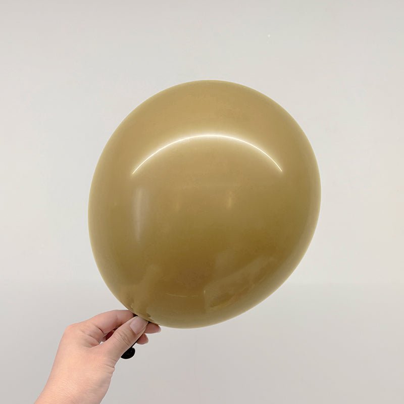 5 Pc Retro Coffee Latex Helium, Air or Water Balloons 36" - YauSpark