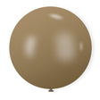 5 Pc Retro Light Coffee Latex Helium, Air or Water Balloons 36" - YauSpark