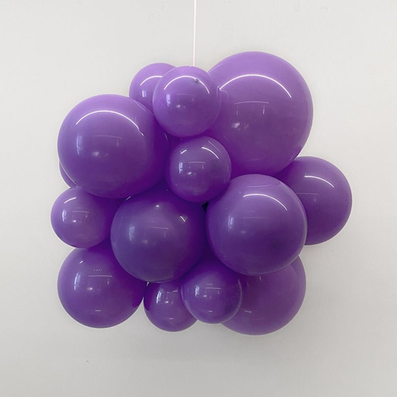 5 Pc Retro Light Purple Latex Helium, Air or Water Balloons 36" - YauSpark