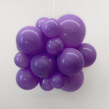 5 Pc Retro Light Purple Latex Helium, Air or Water Balloons 36" - YauSpark