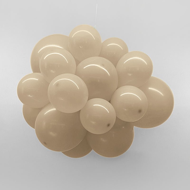 5 Pc Retro White Sand Latex Helium, Air or Water Balloons 36" - YauSpark