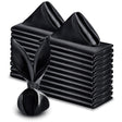 5 Pc Satin Soft Cloth Napkins 17"x17" Black - YauSpark