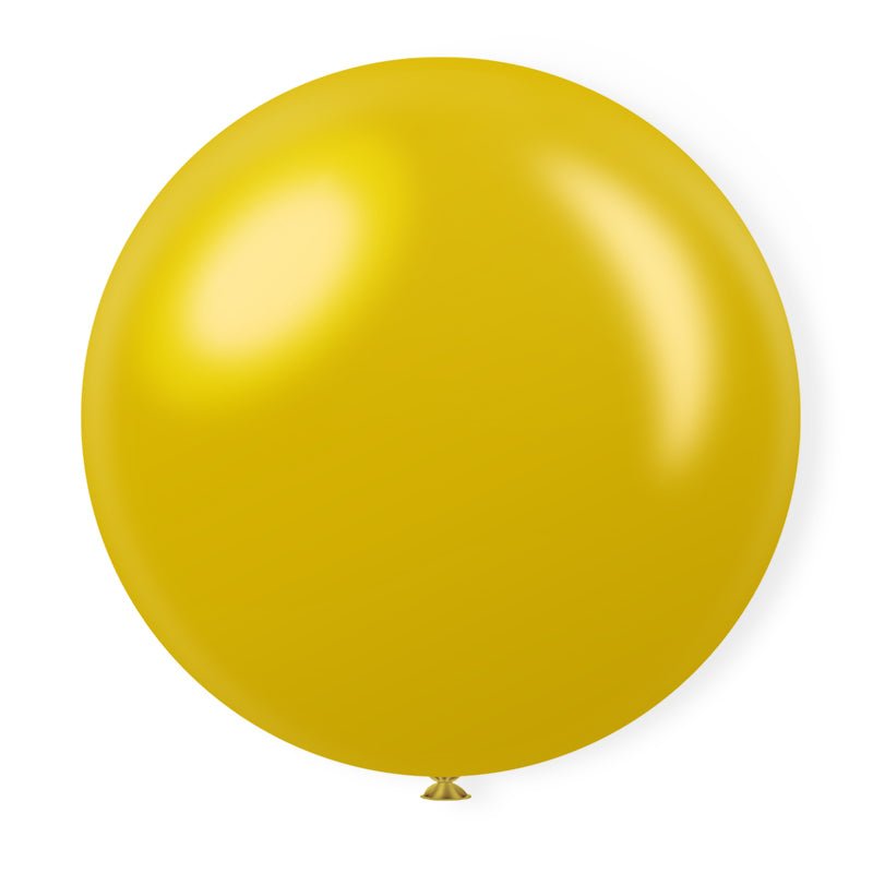 5 Pc Shiny Pearl Gold Latex Helium, Air or Water Balloons 36" - YauSpark