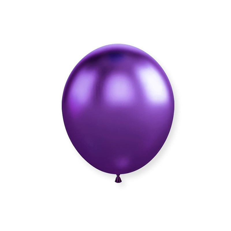 50 Pc Chrome Purple Latex Helium, Air or Water Balloons 10" - YauSpark