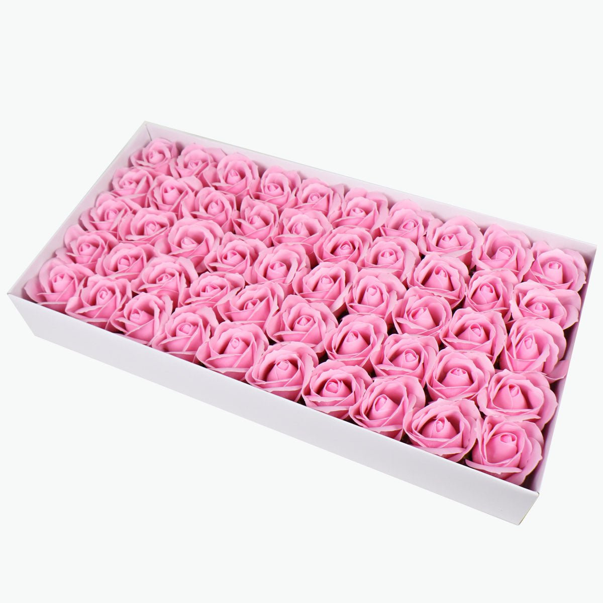 50 Pcs Three - Layer Floral Scented Soap Rose Petals Body Soap in Gift Box Dark Pink - YauSpark