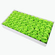 50 Pcs Three - Layer Floral Scented Soap Rose Petals Body Soap in Gift Box Fruit Green - YauSpark
