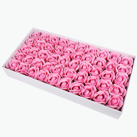 50 Pcs Three - Layer Floral Scented Soap Rose Petals Body Soap in Gift Box Pink - YauSpark