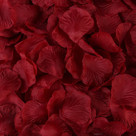 500 Pc Silk Rose Petals Confetti Dark Red - YauSpark