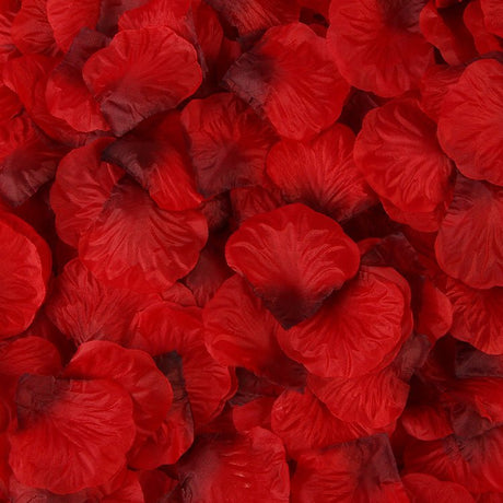 500 Pc Silk Rose Petals Confetti Dark Red Gradient - YauSpark
