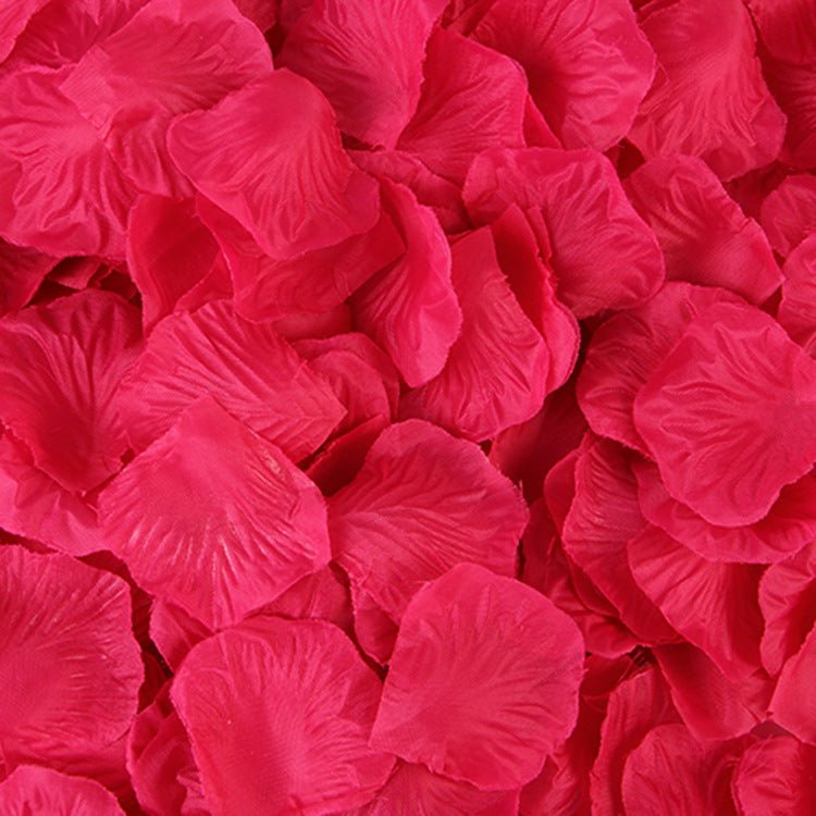 500 Pc Silk Rose Petals Confetti Purple Red - YauSpark