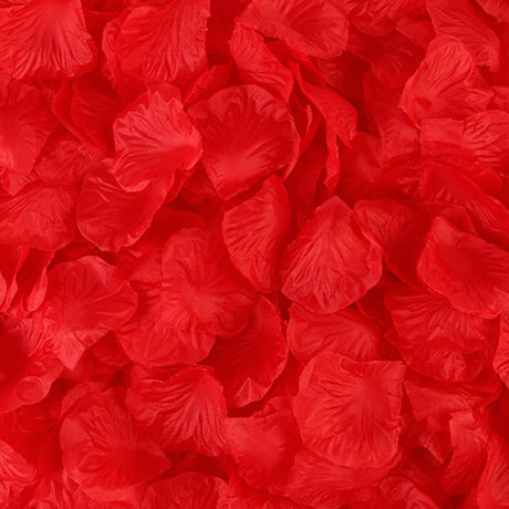 500 Pc Silk Rose Petals Confetti Red - YauSpark