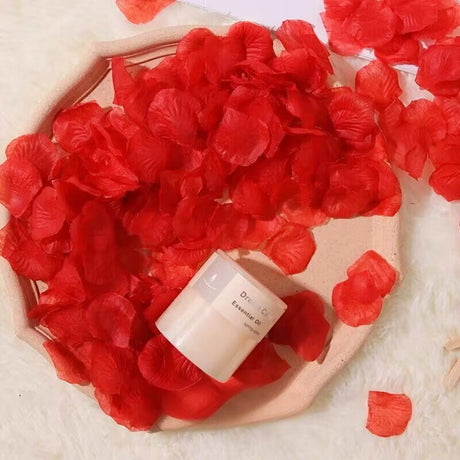 500 Pc Silk Rose Petals Confetti Red - YauSpark