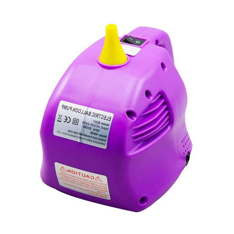 500W Mini Single Hole Electric Balloon Pump Purple - YauSpark