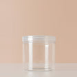 6 Pack 21oz Clear Plastic Jars Wide - mouth Storage Containers 4"x4" - YauSpark