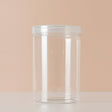 6 Pack 32oz Clear Plastic Jars Wide - mouth Storage Containers 4"x6" - YauSpark