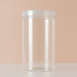 6 Pack 46oz Clear Plastic Jars Wide - mouth Storage Containers 4"x7" - YauSpark