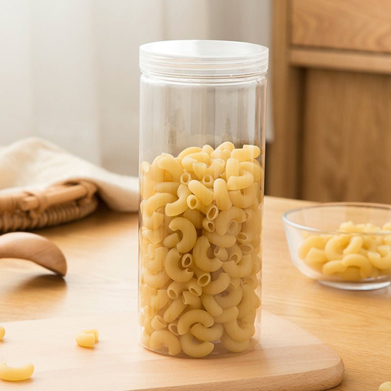 6 Pack 49oz Clear Plastic Jars Wide - mouth Storage Containers 4"x8" - YauSpark