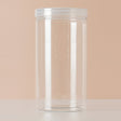 6 Pack 49oz Clear Plastic Jars Wide - mouth Storage Containers 4"x8" - YauSpark
