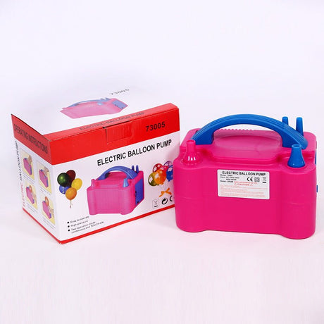 600W Bright Pink Double Nozzle Electric Balloon Pump - YauSpark