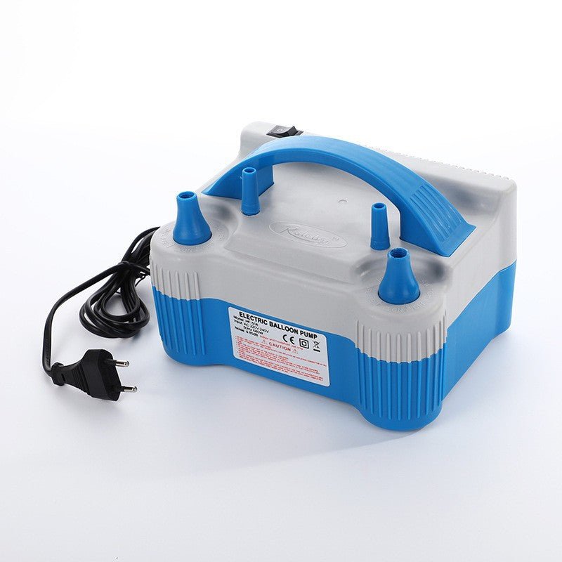 700W White Blue Double Nozzle Electric Balloon Pump - YauSpark