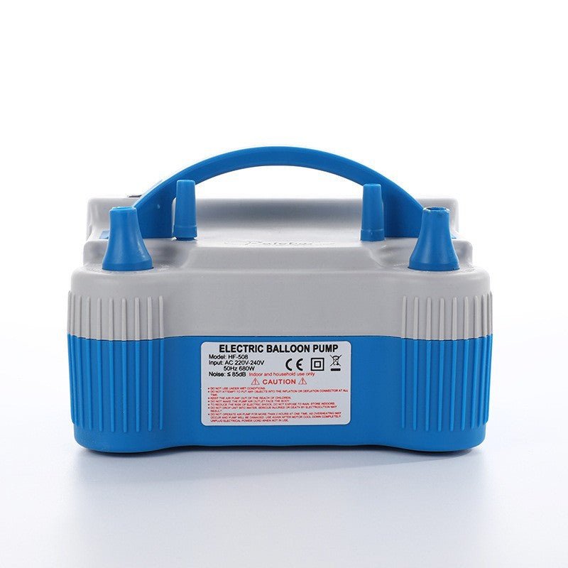 700W White Blue Double Nozzle Electric Balloon Pump - YauSpark