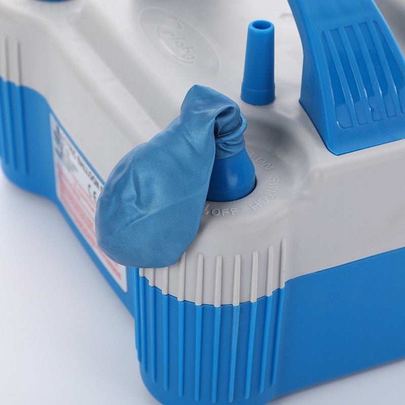 700W White Blue Double Nozzle Electric Balloon Pump - YauSpark