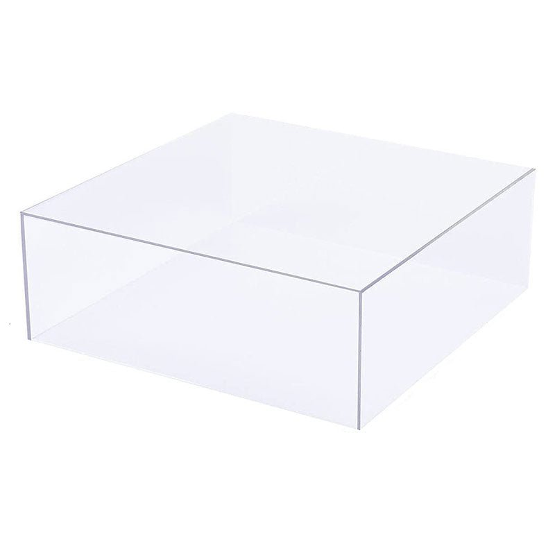 Acrylic Cake Box Stand Pedestal Riser Transparent Clear 16"x16" - YauSpark