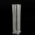 Acrylic Flower Pedestal Vase Pillar Stand Clear with Crystal Beads 39" - YauSpark